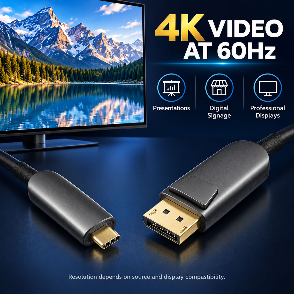 DisplayPort connector and 4K60 professional display application