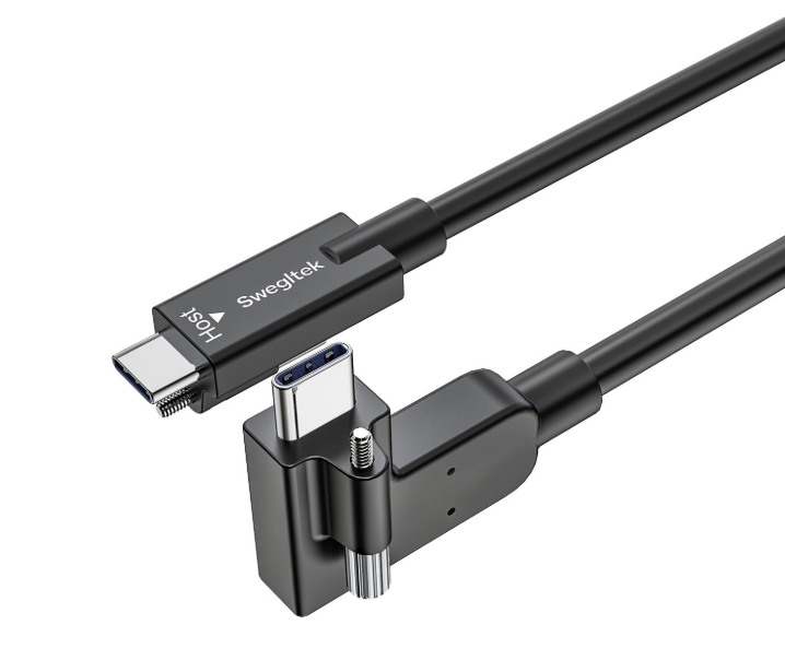 USB 4.0 C to C Screw-Locking  Cable