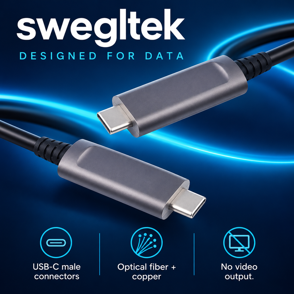 Data-only USB-C cable with no video output