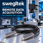 USB-C optical data cable for compatible acquisition equipment