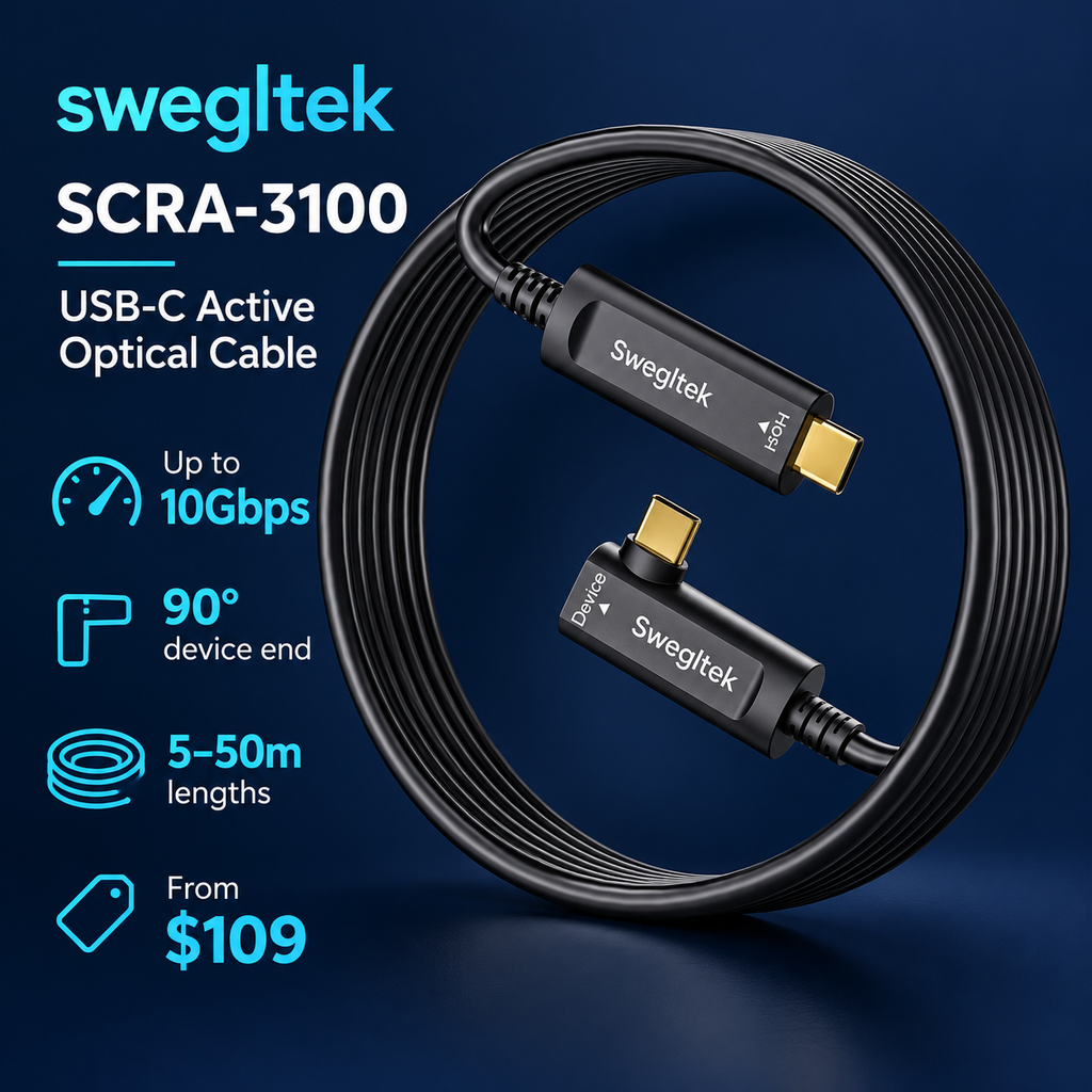 SCRA-3100 active optical USB data cable specifications