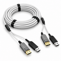 swegltek SDUY-8730 DisplayPort 1.4 + USB 3.0 Active Optical Cable | 5–100m
