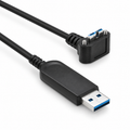swegltek SSMB-3120 USB-A to 90° Micro-B Active Optical Cable | Up to 10Gbps | 5–15m