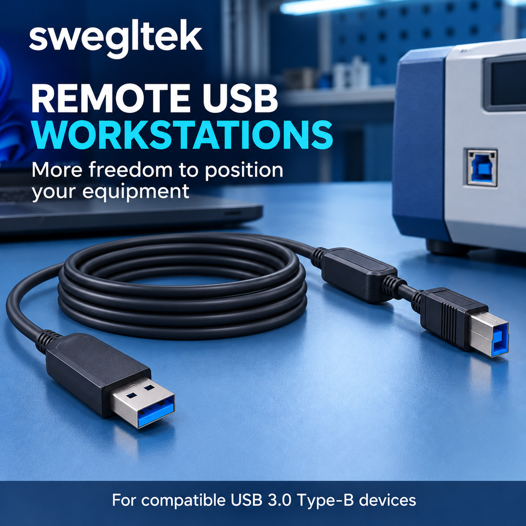 USB Type-B instrument and computer workstation application.