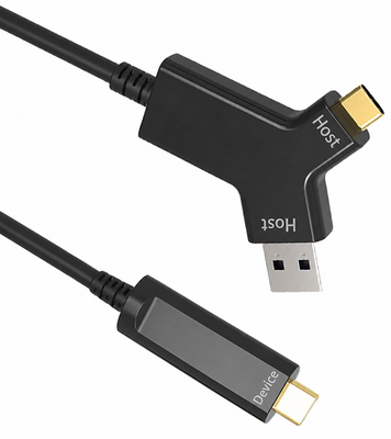 SUYC-3250 USB-A and USB-C Y host to USB-C optical cable