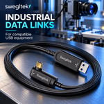 swegltek USB-A to right-angle USB-C active optical cable 06-industrial