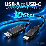 swegltek USB-A to straight USB-C active optical cable 02-speed