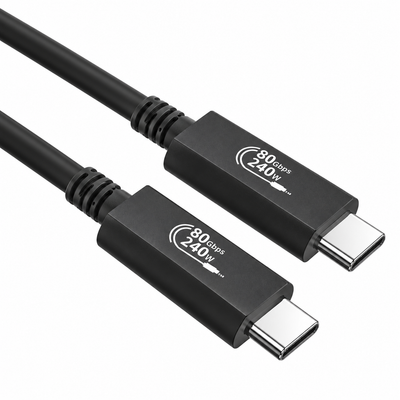 Swegltek USB4 micro coaxial copper USB-C cable,80Gbps,USBPD up240W, main.